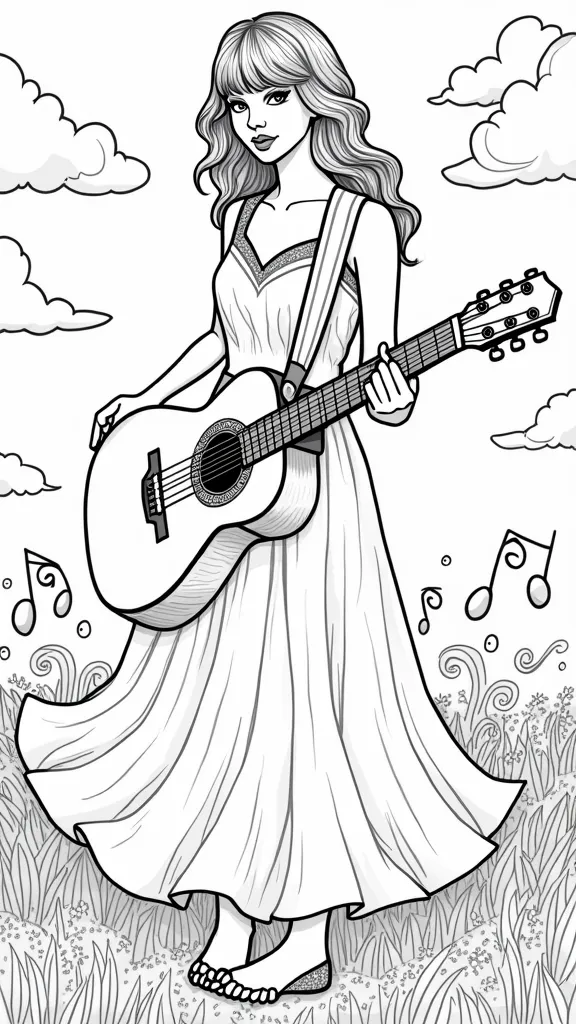 coloriage taylor swift